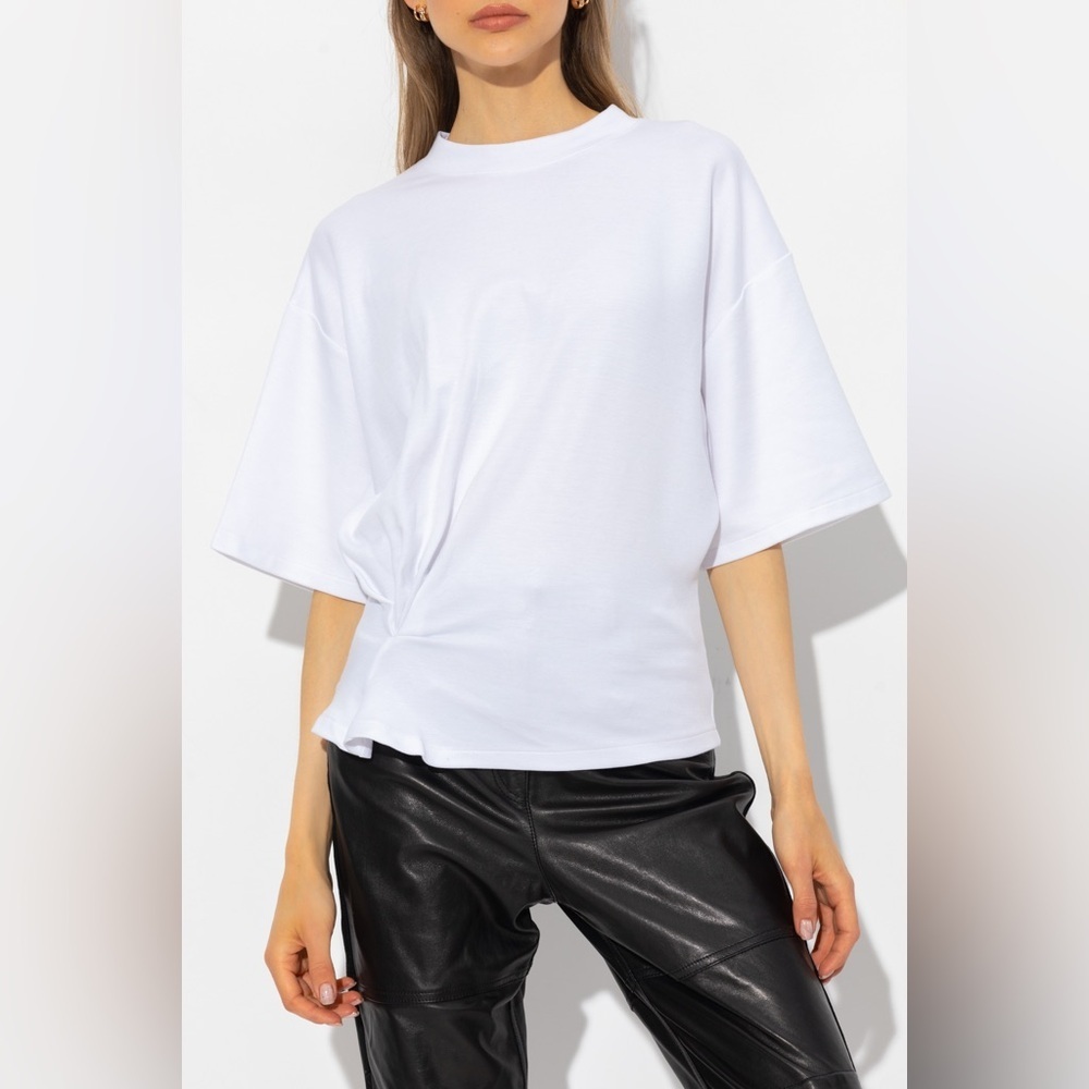 IRO White Short Sleeve Tee Size Small